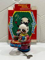 Vintage mechanisch blikken Speelgoed Panda Drummer + doos, Verzenden