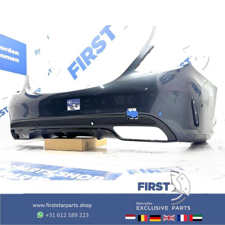 W205 C63 AMG ACHTERBUMPER + DIFFUSER ZWART WIT GRIJS BLAUW R, Auto-onderdelen, Carrosserie en Plaatwerk, Bumper, Mercedes-Benz