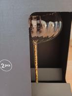 NIEUW: Elegante COCKTAILGLAZEN met GLITTEReffect (GUSTA), Glas of Glazen, Nieuw, Ophalen of Verzenden, Glas