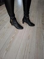 Te koop zwarte lederen enkellaarzen maat 38,5, merk Lilian, Lilian, Zwart, Lage of Enkellaarzen, Ophalen of Verzenden
