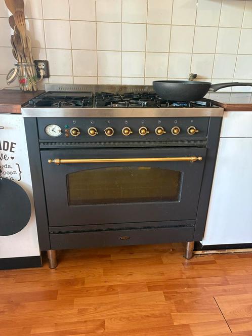 Boretti 6-pits Gasfornuis met Oven, Witgoed en Apparatuur, Fornuizen, Gebruikt, Vrijstaand, Hete lucht, Ophalen