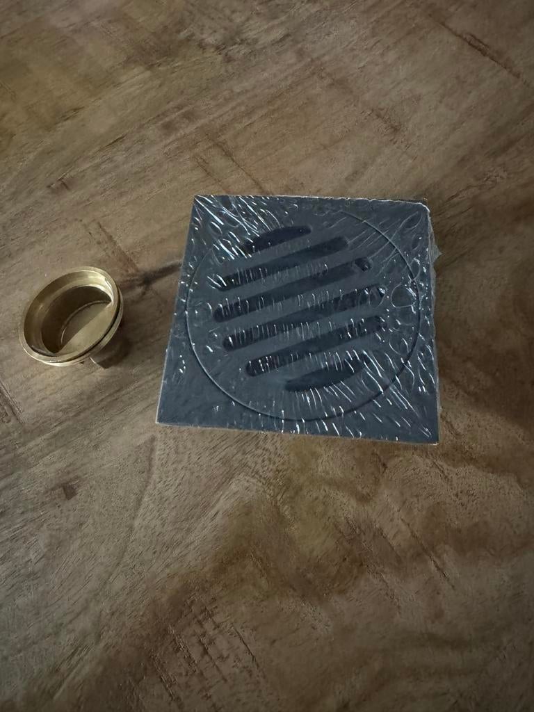 Doucheputje antracietkleurig 10x10 cm - Nieuw, Ophalen of Verzenden, Nieuw, Douche