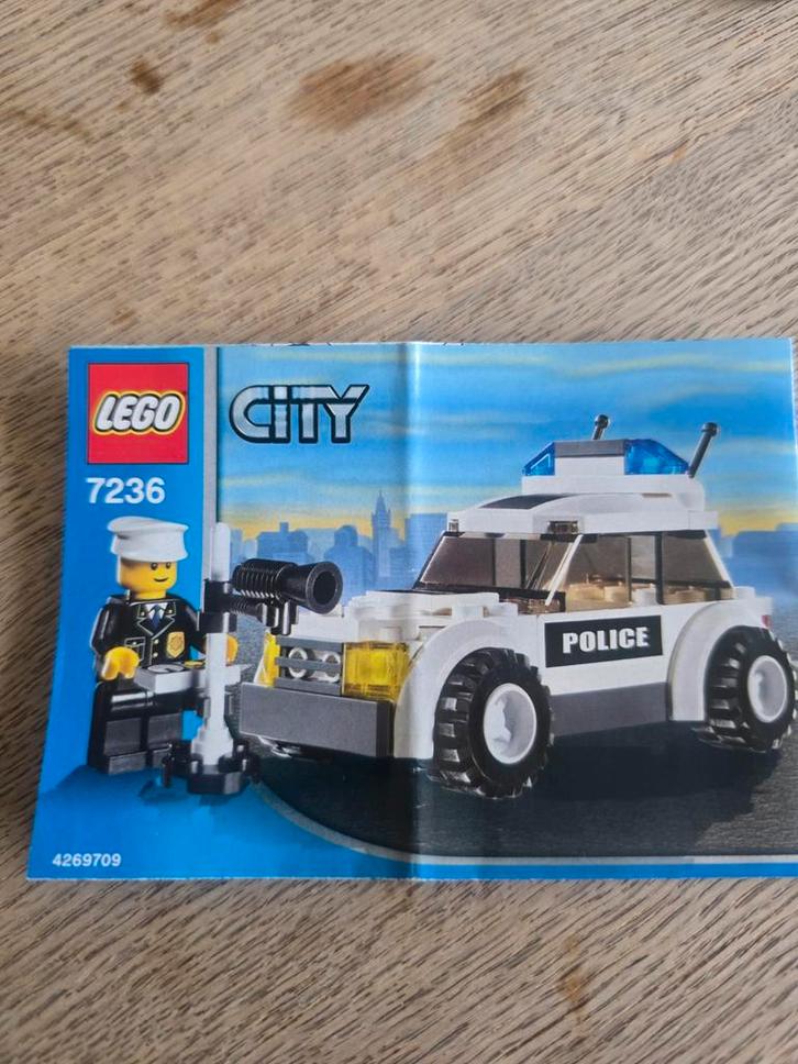 Lego City 7236 Politieauto, Kinderen en Baby's, Speelgoed | Duplo en Lego, Gebruikt, Lego, Complete set, Ophalen of Verzenden