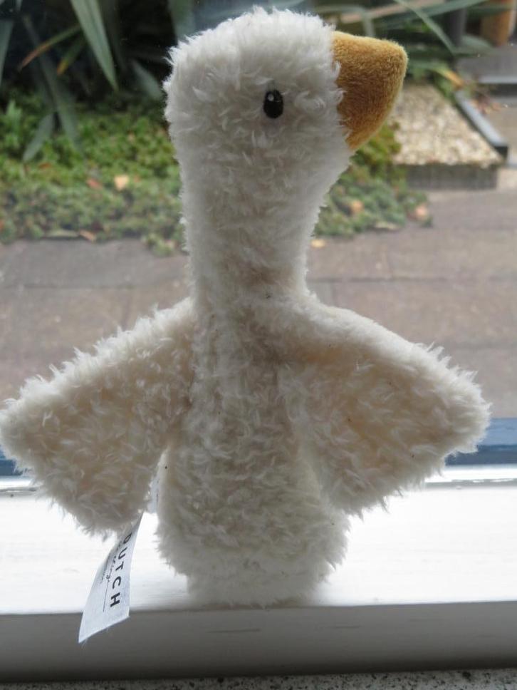 Knijpbeestje piepbeestje Gans Goose merk Little Dutch Tiamo, Kinderen en Baby's, Speelgoed | Knuffels en Pluche, Zo goed als nieuw