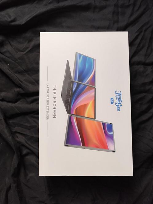 TeamGee Dual Laptop Monitoren "NIEUW", Computers en Software, Monitoren, Nieuw, 60 Hz of minder, HDMI, USB-C, Gaming, Ingebouwde speakers