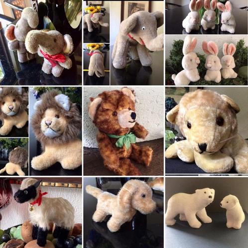 🌿 Pop,Beer,Steiff,” ANTIEK/OUDE PLUCHE DIEREN”🌿LEUK!, Antiek en Kunst, Antiek | Speelgoed, Verzenden