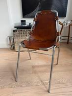 Charlotte Perriand ‘Les Arcs’ Chair in cognac leer, Huis en Inrichting, Ophalen, Bruin, Leer, Zo goed als nieuw