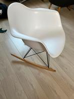 Kuip schommelstoel, Huis en Inrichting, Stoelen, Ophalen, Zo goed als nieuw, Wit, Eén