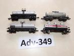 Adv-349 N Spoor Ketelwagons USA op 4 assen, Hobby en Vrije tijd, Modeltreinen | N-Spoor, Gelijkstroom, Wagon, Ophalen of Verzenden