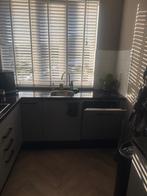 Bruynzeel keuken met graniet blad, Huis en Inrichting, Keuken | Complete keukens, Ophalen, Gebruikt, Wit, Hoekkeuken