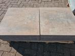 Tegel bruingevlamd, Tuin en Terras, Tegels en Klinkers, Nieuw, Ophalen of Verzenden, 10 m² of meer, Beton
