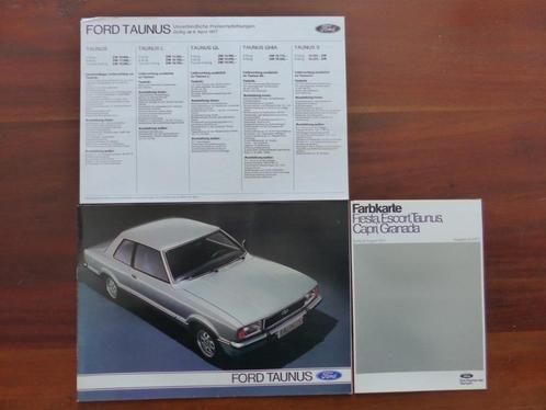 Ford Taunus 1977 uitgebreide brochure met kleurenkaart, Boeken, Auto's | Folders en Tijdschriften, Zo goed als nieuw, Ford, Verzenden