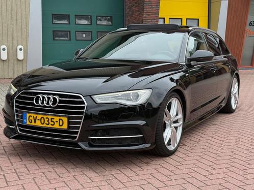 Audi A6 1.8 Tfsi 2015 S-Line Zwart, Bose, uniek interieur., Auto's, Audi, Particulier, A6, ABS, Adaptive Cruise Control, Airbags
