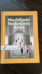 Hoofdlijnen Nederlands recht - Loonstra, Prof.Mr.C.J. Loonstra, Zo goed als nieuw, Alpha, HBO
