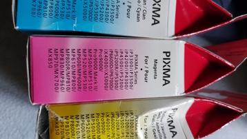 Pixma cartridges voor Canon printers Y M C beschikbaar voor biedingen