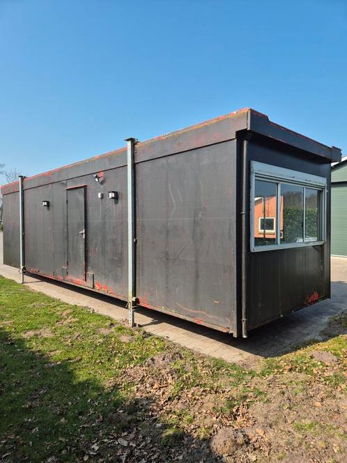 Woonunit 10x3 met XL Boiler Kantoorunit Bouwkeet Schaftkeet, Doe-het-zelf en Verbouw, Bouwketen en Schaftketen, Gebruikt, Ophalen of Verzenden