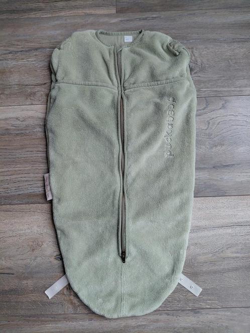 Puckababy mini, teddy Olive, nette staat, Kinderen en Baby's, Dekens, Slaapzakjes en Inbakerproducten, Gebruikt, Bakerzak of Bakerdoek