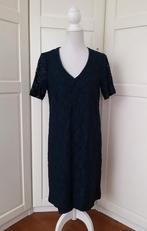 Claudia Strater petrol blauwe kanten jurk met zijde, maat M, Maat 38/40 (M), Blauw, Ophalen of Verzenden, Claudia Sträter