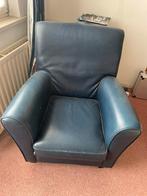 2 lederen fauteuils, Huis en Inrichting, Ophalen, Leer, 75 tot 100 cm, Italiaans
