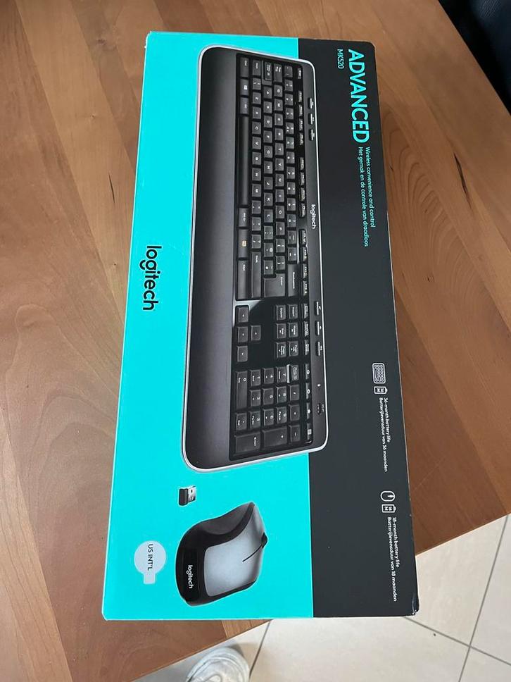 Logitech MK520 Draadloos Toetsenbord & Muis - Nieuw!, Computers en Software, Toetsenborden, Nieuw, Qwerty, Draadloos, Toetsenbord en muis-set