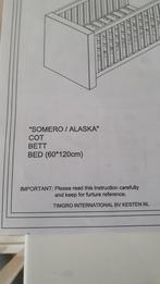 Kinder baby bedje Somero Alaska 60/120, Ophalen, 190 cm of minder, Zo goed als nieuw, Hout
