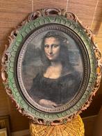 Creatieve Mona Lisa in sierlijke vintage lijst, Antiek en Kunst, Ophalen