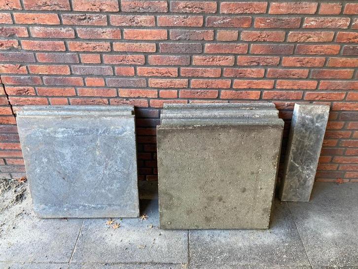 Terras- Oprittegel Schellevis 60*60*5 Antraciet (8)., Tuin en Terras, Tegels en Klinkers, Gebruikt, Terrastegels, Beton, Minder dan 5 m²
