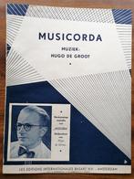 Musicorda - Hugo de Groot, Muziek en Instrumenten, Bladmuziek, Verzenden, Overige genres, Zo goed als nieuw, Artiest of Componist