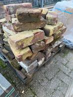 Veldbrandstenen circa 50 stuks, Doe-het-zelf en Verbouw, Metselstenen, Ophalen, Zo goed als nieuw, Bakstenen