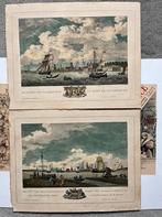 Groot lot drukwerk litho’s gravures etsen kranten knipsels, Antiek en Kunst, Ophalen of Verzenden