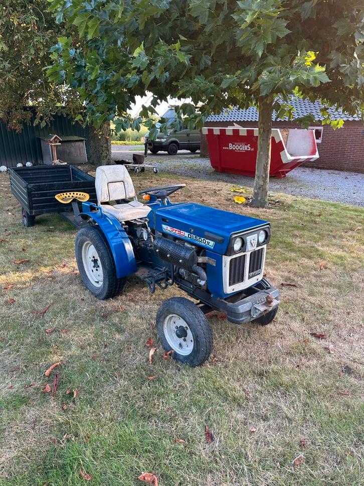 Mitsubishi Iseki D1500 Minitractor minitrekker met Aanhanger, Zakelijke goederen, Agrarisch | Tractoren, Ophalen