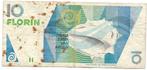 10 florin uit Aruba 1990 gebruikt, Ophalen of Verzenden, Midden-Amerika, Los biljet