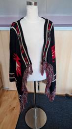 Zwart vest met franjes - Why Not?, Maat 38/40 (M), Why Not?, Zwart, Ophalen of Verzenden