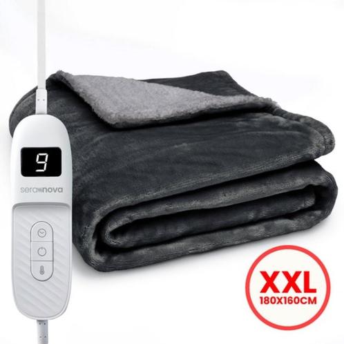 Seranova elektrische deken - warmtedeken XXL - 180x160, Huis en Inrichting, Woonaccessoires | Plaids en Woondekens, Zo goed als nieuw