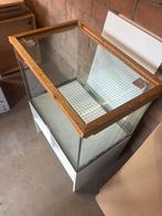 Terrarium 60 x 40 x 40 cm inclusief kastje, Gebruikt, Ophalen, Minder dan 60 cm, Hok