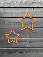 Ster (1 of 2 stuks) cortenstaal tuinwanddecoratie. Setprijs, Ophalen of Verzenden, Nieuw