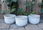 Bloempot cement grijs Parlane grey planter 3 stuks Nieuw, Tuin en Terras, Bloempotten, Ophalen, Overige materialen, Rond, Nieuw