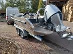 Aluminium boot van Vossen 660 met 200 pk Honda, Watersport en Boten, Speedboten, Ophalen, Aluminium, Zo goed als nieuw, Minder dan 70 pk
