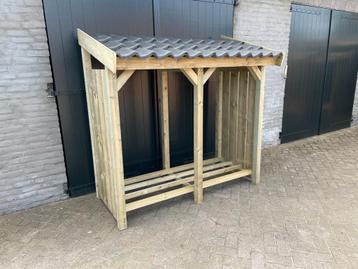 Houthokje houtopslag houtopslaghokje haardhout hout beschikbaar voor biedingen