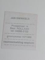 Seth Gaaikema originele foto Jan Swinkels, Verzamelen, Ophalen of Verzenden, 1980 tot heden, Zo goed als nieuw, Overige onderwerpen