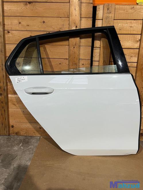 VW GOLF 8 WIT rechts achter deur portier 2019+, Auto-onderdelen, Carrosserie en Plaatwerk, Deur, Volkswagen, Gebruikt, Ophalen of Verzenden