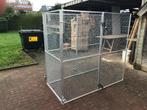 Aluminium volière 206 x 102 x 202 cm nieuw, Ophalen of Verzenden, Nieuw, Hout, Broedkooi of Kweekkooi