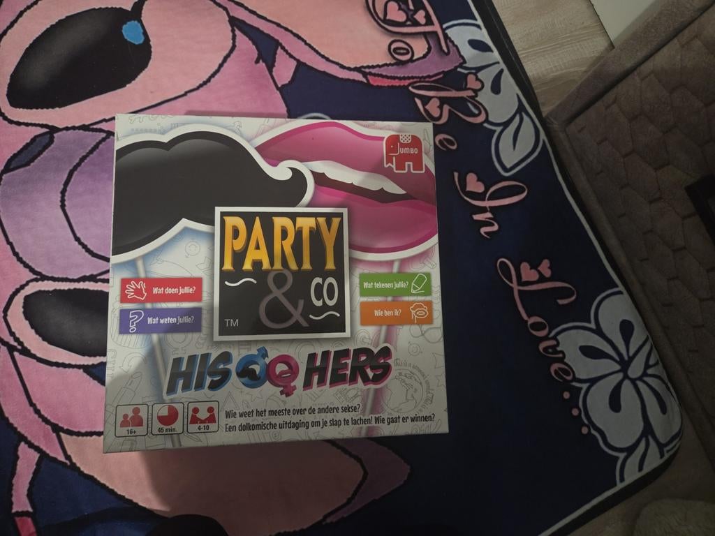Party & Co His & Hers – Gezellig Partyspel, Hobby en Vrije tijd, Gezelschapsspellen | Bordspellen, Ophalen of Verzenden, Zo goed als nieuw