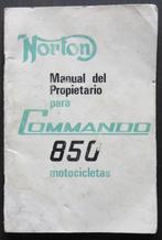Norton Commando 850 instructieboekje - 1973 (Spaans), Verzenden, Overige merken