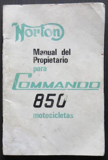 Norton Commando 850 instructieboekje - 1973 (Spaans) beschikbaar voor biedingen
