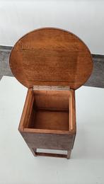 vintage tafeltje met vak naaitafel bijzettafel art deco, Antiek en Kunst, Antiek | Meubels | Tafels, Ophalen of Verzenden