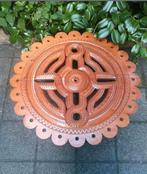Coffee Table in Chiseled Wood, 1960s Salontafel Handmade, Huis en Inrichting, Tafels | Salontafels, 50 tot 100 cm, Rond, Zo goed als nieuw