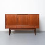 Vintage Deens dressoir in teakhout, Ophalen, Gebruikt, 150 tot 200 cm, Teakhout