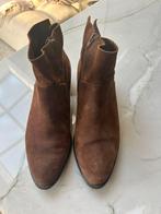Paul Green suede enkellaarsjes 39, Kleding | Dames, Ophalen of Verzenden, Zo goed als nieuw, Bruin