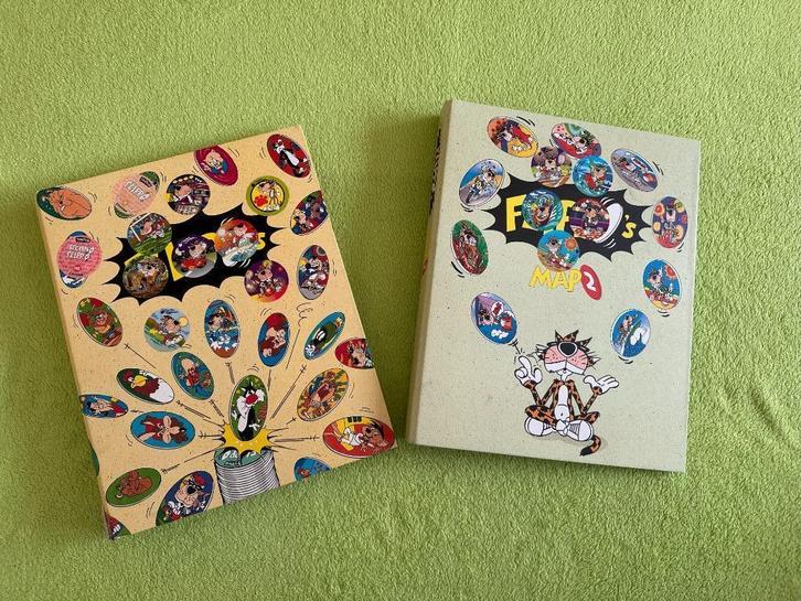Flippo Verzamelmappen 1 en 2, Verzamelen, Flippo's, Map, Album of Poster, Chester Cheetos, Flying, Looney Tunes, Mega, Olympic